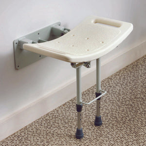 Wall Mounted Shower Seat with Drop Down Legs - Humber Mobility Centre