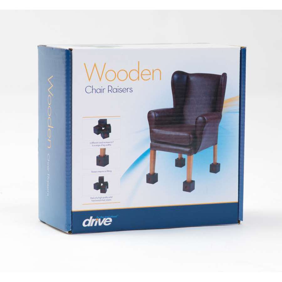 Wooden Chair Raisers - 3" (Set of 4) - Humber Mobility Centre