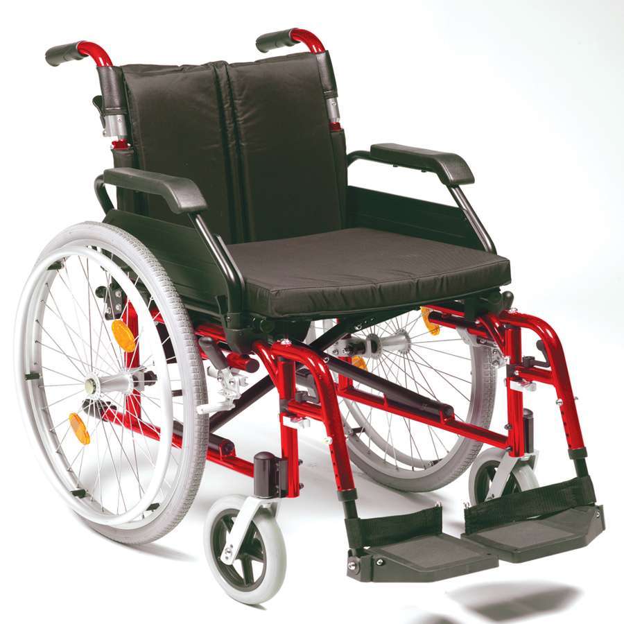 20" XS Aluminium Self Propel Wheelchair (Red) - Humber Mobility Centre