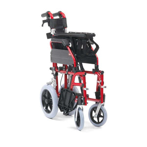 20" XS Aluminium Transit Wheelchair (Red) - Humber Mobility Centre