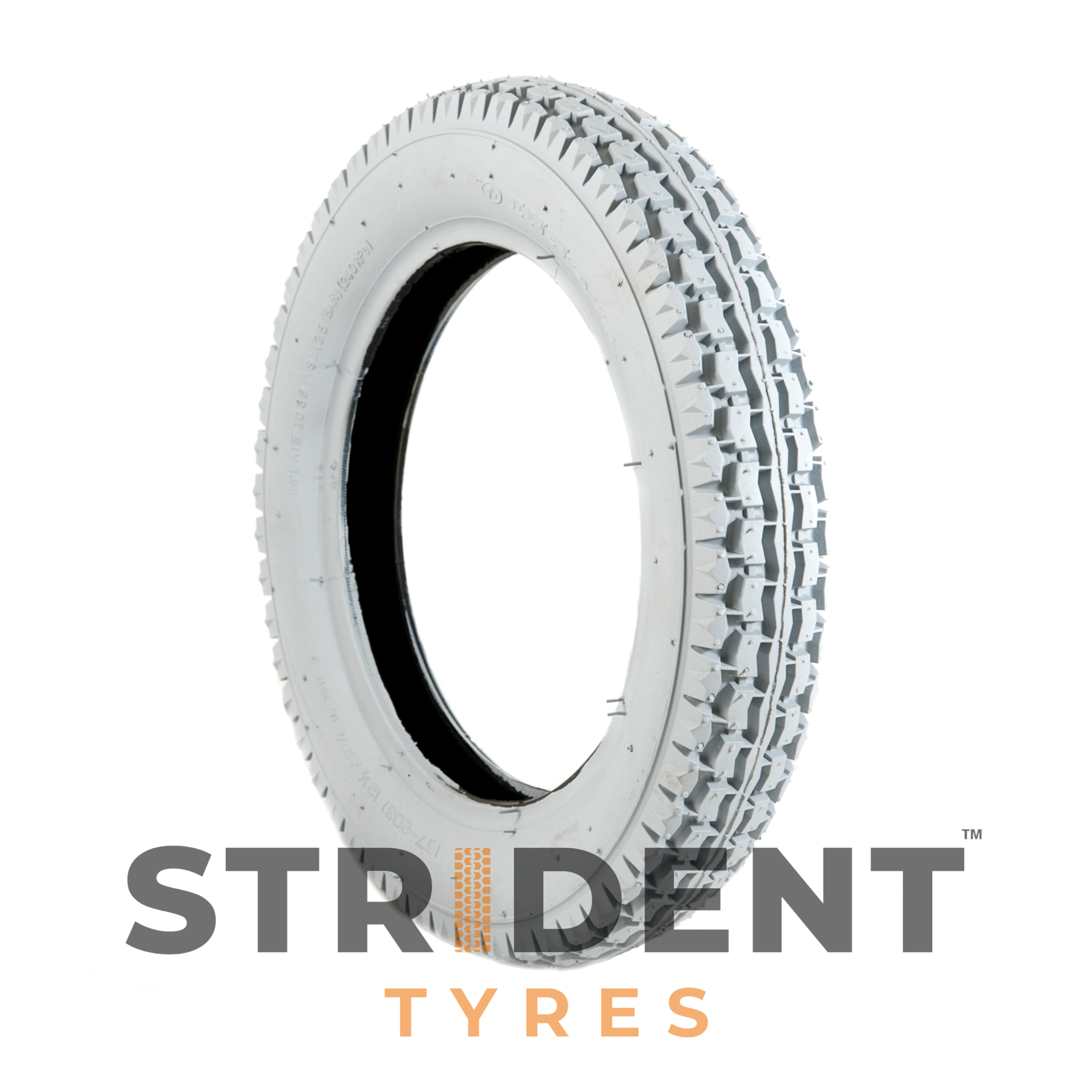 Pneumatic Grey Tyre 12 1⁄2X2 1⁄4 - Humber Mobility Centre