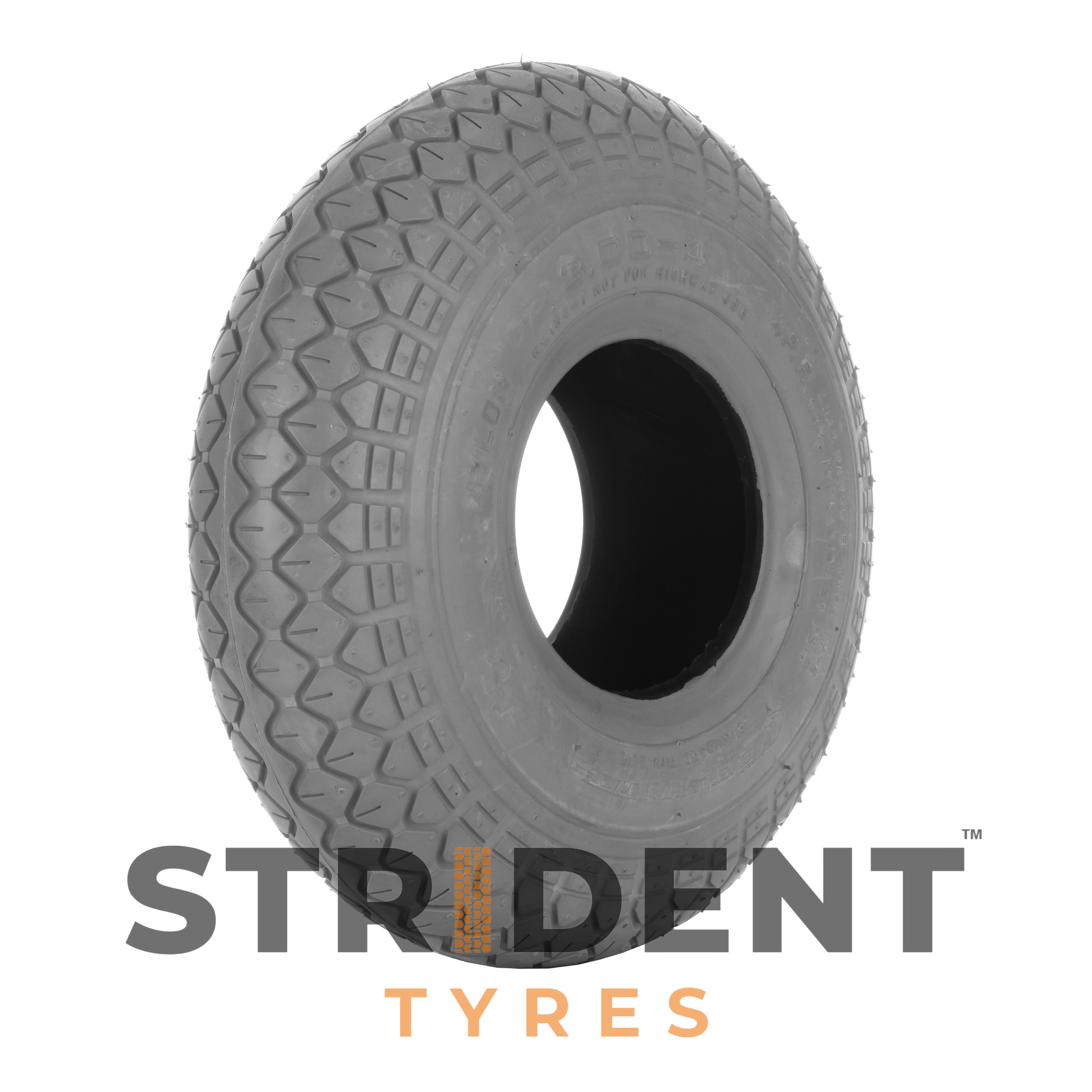 Pneumatic Grey Tyre 260X85 (3.00-4) - Humber Mobility Centre