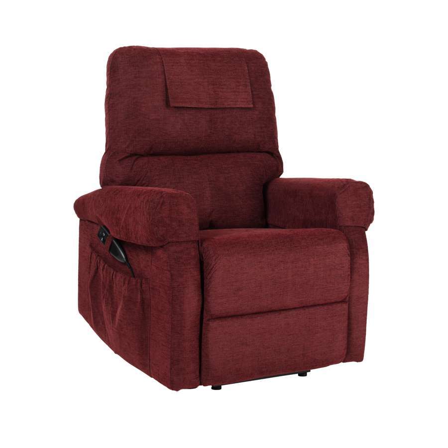 Ohio Single Motor Riser Recliner in Claret