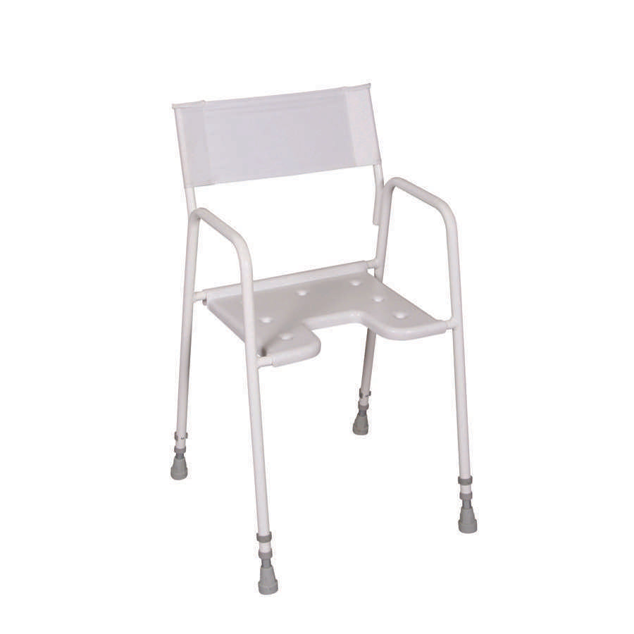 Bradgate Shower Stool with Back