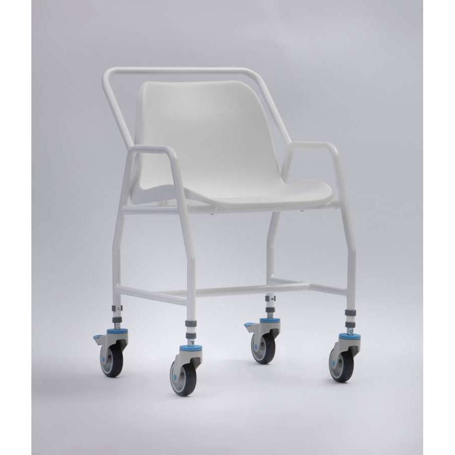 Tilton Mobile Adj. Height Shower Chair with 4 Brakes