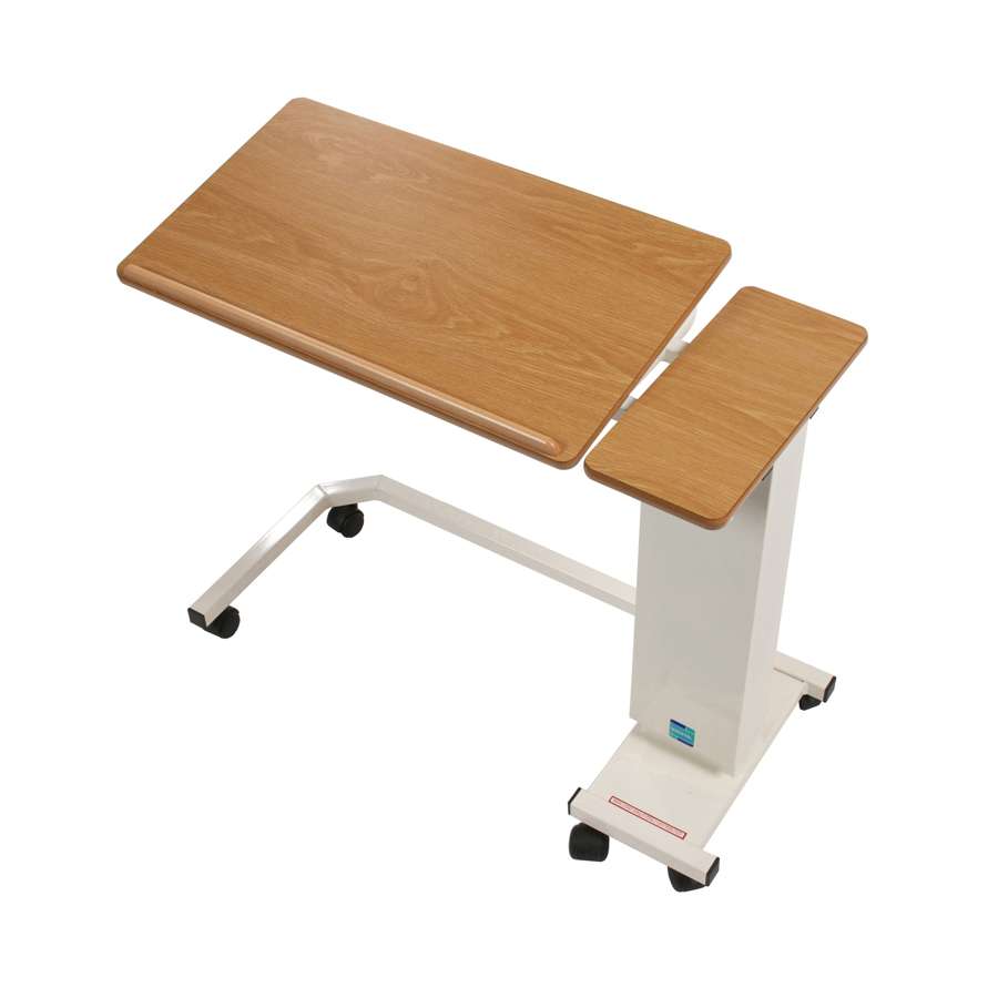 Easi Riser Adj. Overbed Table - Wheelchair Base & Tilting Twin Top
