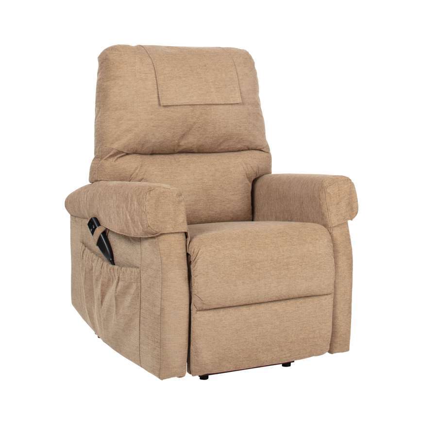 Ohio Single Motor Riser Recliner in Caramel