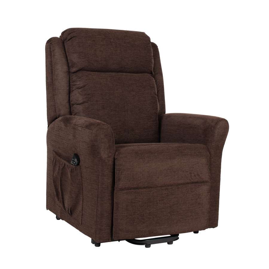 Maryville Dual Motor Riser Recliner in Chocolate Brown