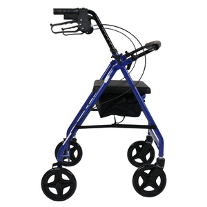 Aluminium Lightweight Rollator – HMC Rollator Outdoor Mobility Walker with Seat & Bag - Humber Mobility Centre