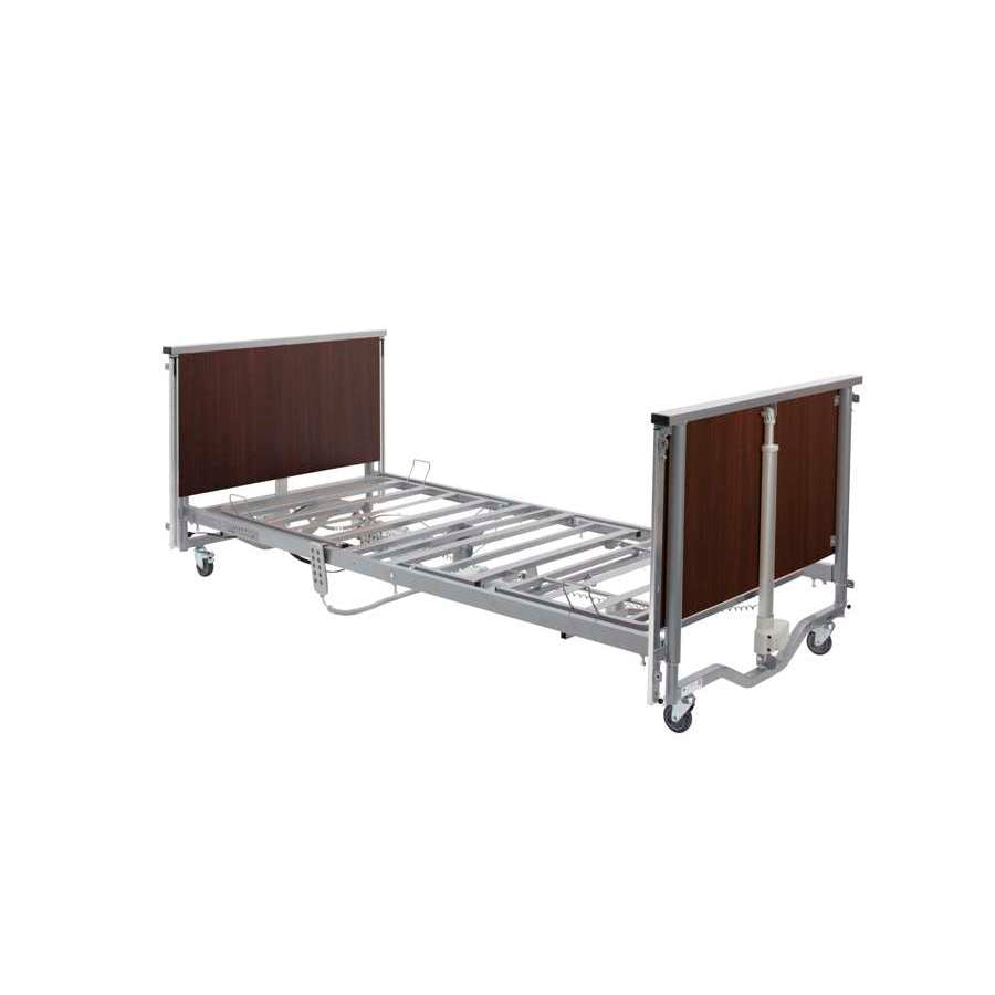 Casa Elite Home Care Bed Low in Walnut without Side Rails