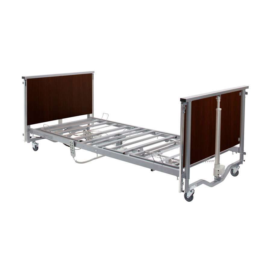 Casa Elite Home Care Bed Low in Walnut without Side Rails
