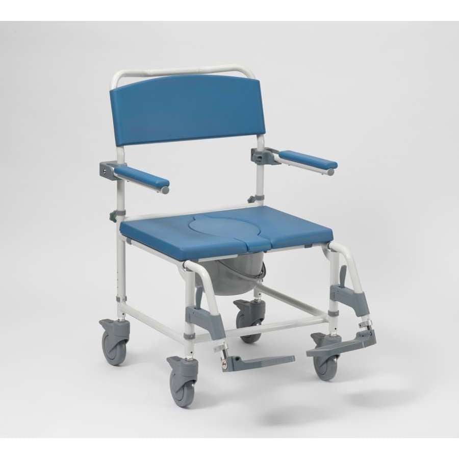 Aston Aluminium Shower Chair / Commode Transit Bariatric