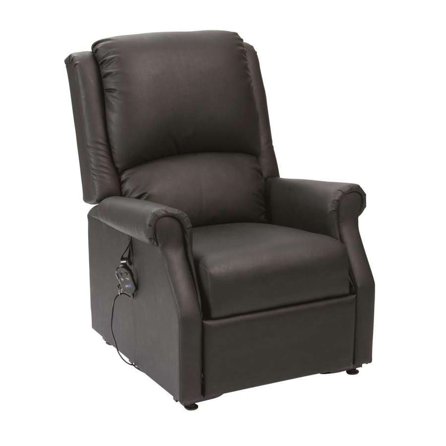 Chicago Petite Riser Recliner (AM-PVC, Black)