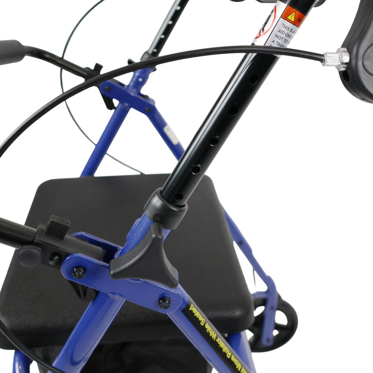 Aluminium Lightweight Rollator – HMC Rollator Outdoor Mobility Walker with Seat & Bag - Humber Mobility Centre