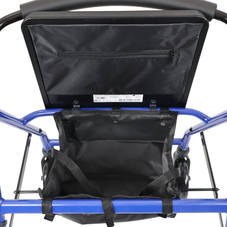 Aluminium Lightweight Rollator – HMC Rollator Outdoor Mobility Walker with Seat & Bag - Humber Mobility Centre