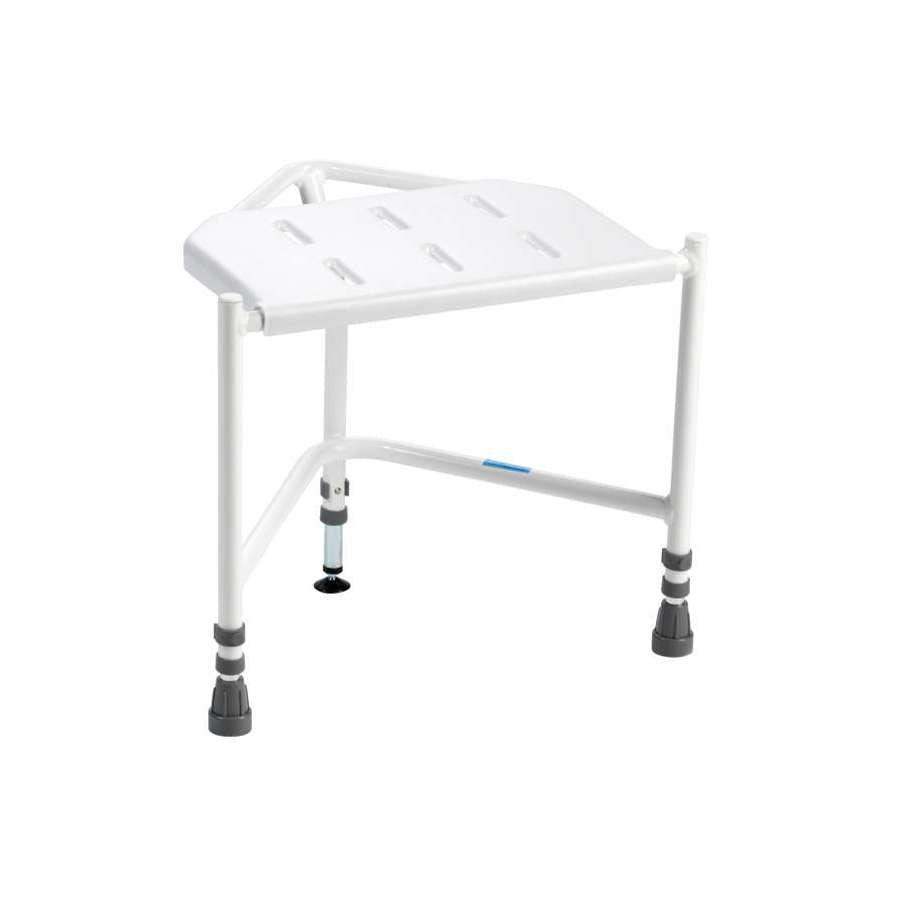 Bringhurst Corner Shower Stool with Tilting Rear Foot