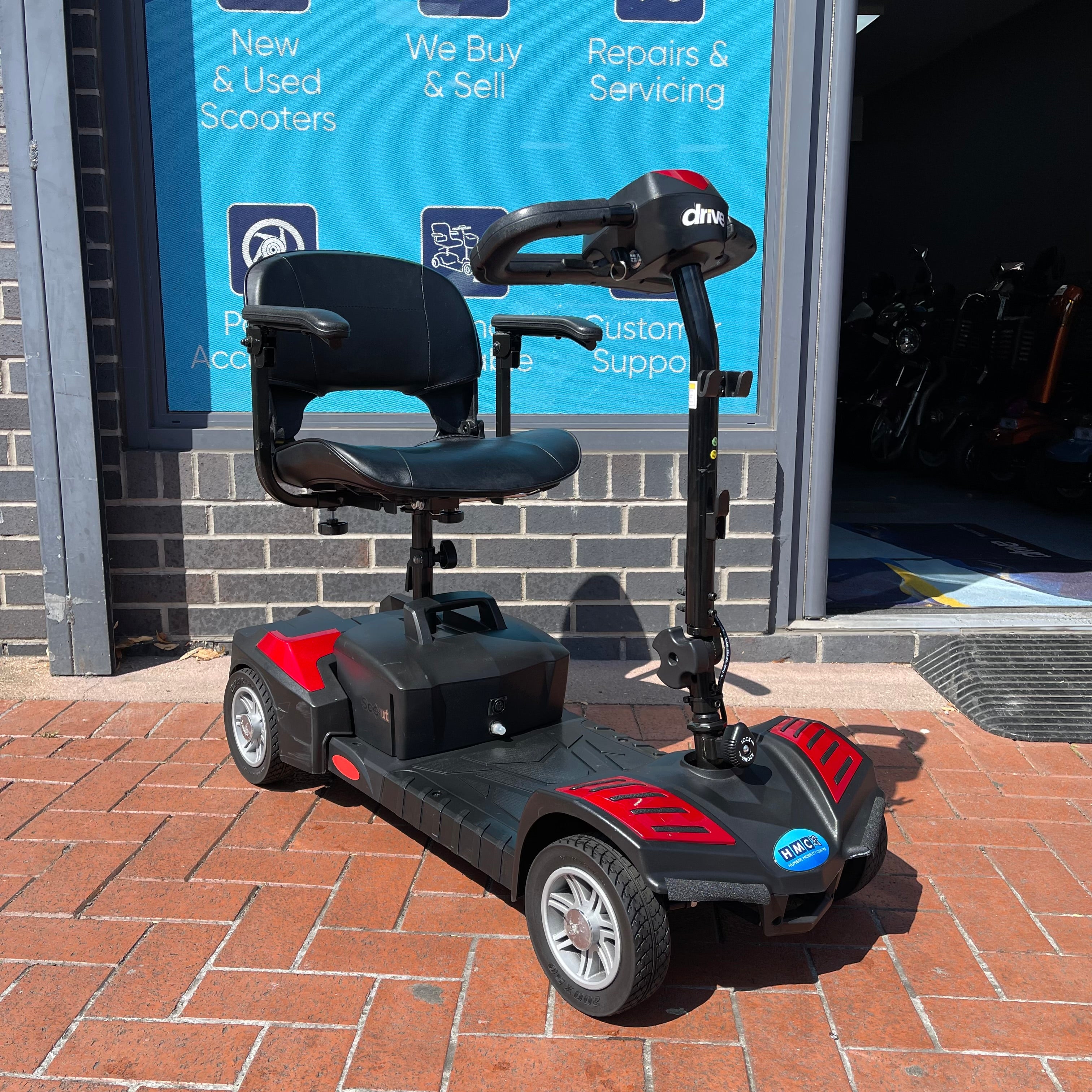 Drive Scout Boot Mobility Scooter 4mph Red