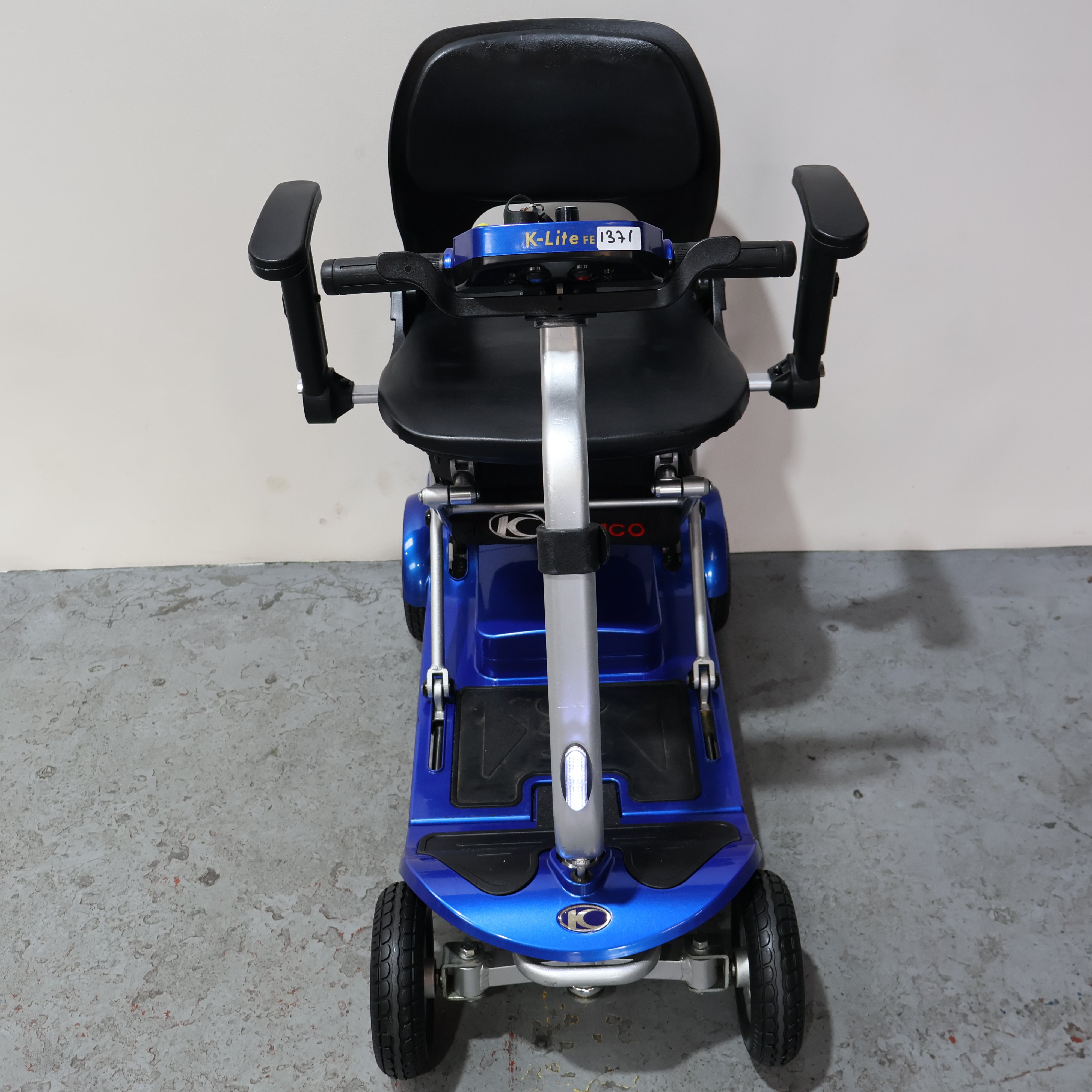 Electric Auto-Folding Kymco K-Lite FE Scooter Blue 4pmh - Humber Mobility Centre