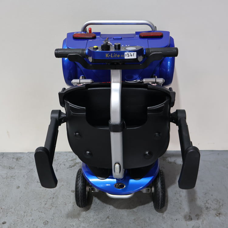 Electric Auto-Folding Kymco K-Lite FE Scooter Blue 4pmh - Humber Mobility Centre