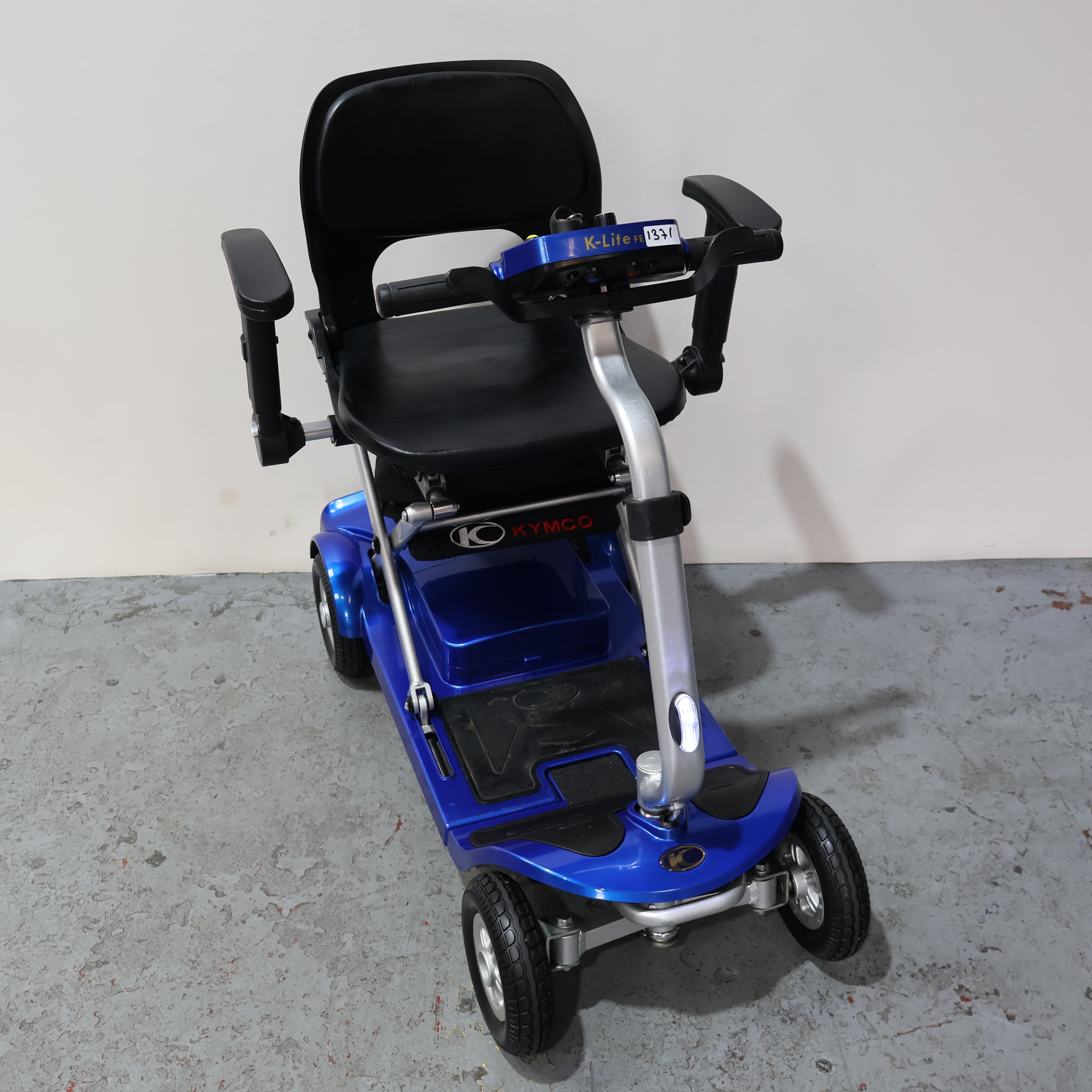 Electric Auto-Folding Kymco K-Lite FE Scooter Blue 4pmh - Humber Mobility Centre
