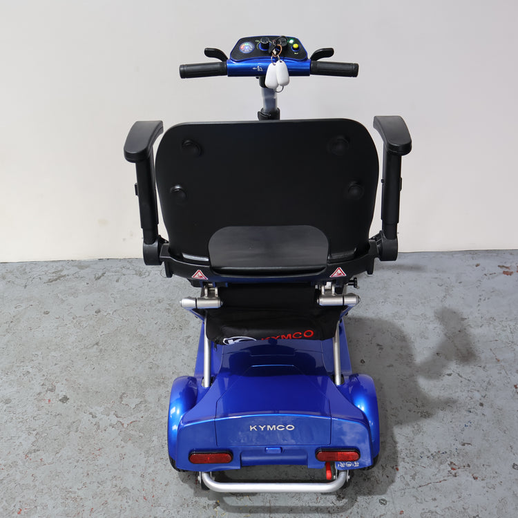 Electric Auto-Folding Kymco K-Lite FE Scooter Blue 4pmh - Humber Mobility Centre