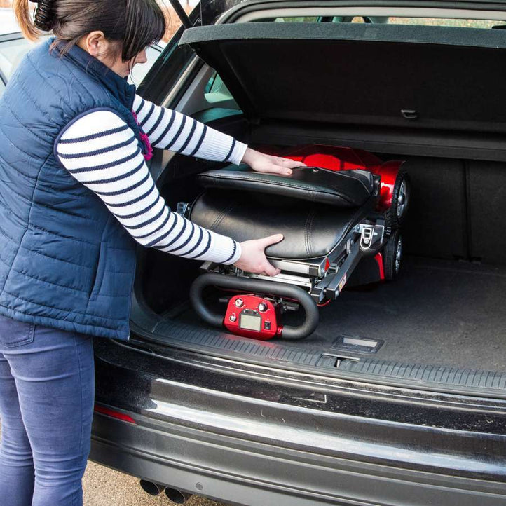Drive AutoFold Elite Electric Mobility Scooter - Blue or Red - Humber Mobility Centre