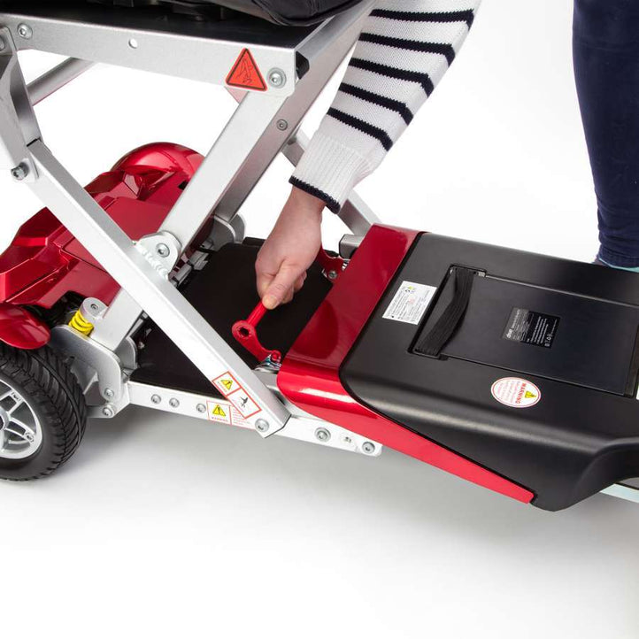 Drive AutoFold Elite Electric Mobility Scooter - Blue or Red - Humber Mobility Centre