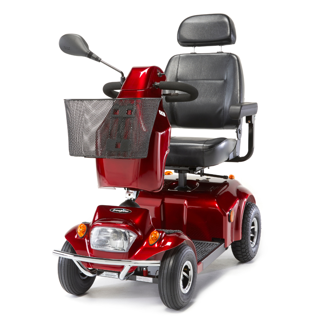 FreeRider City Ranger Mid Size Electric Mobility Scooter Red 8mph