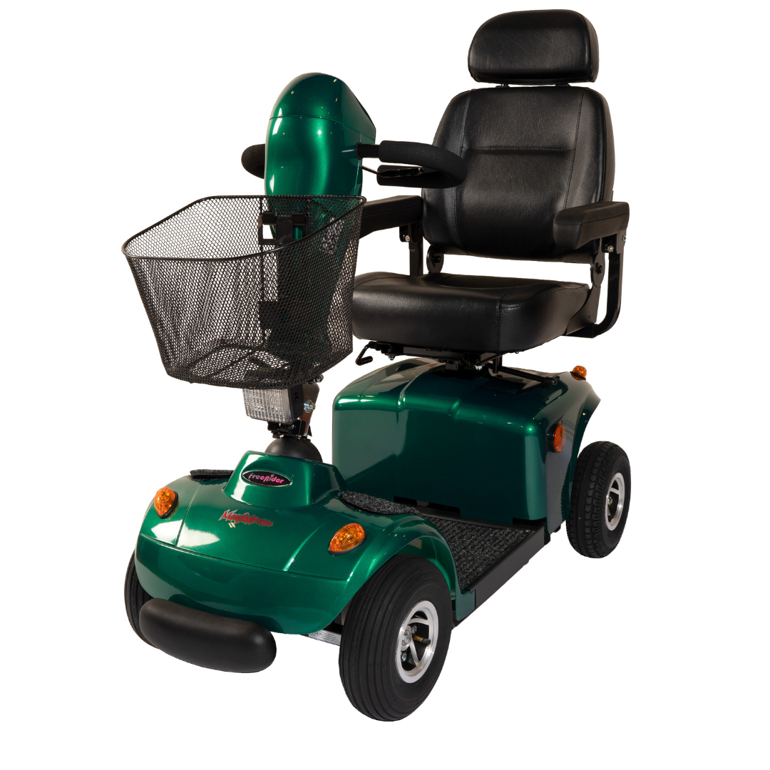 FreeRider Mayfair 4 Deluxe Electric Pavement Mobility Scooter Green 4mph