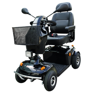 FreeRider Mayfair 8 Deluxe All Terrain Electric Mobility Scooter Black 8mph - Humber Mobility Centre
