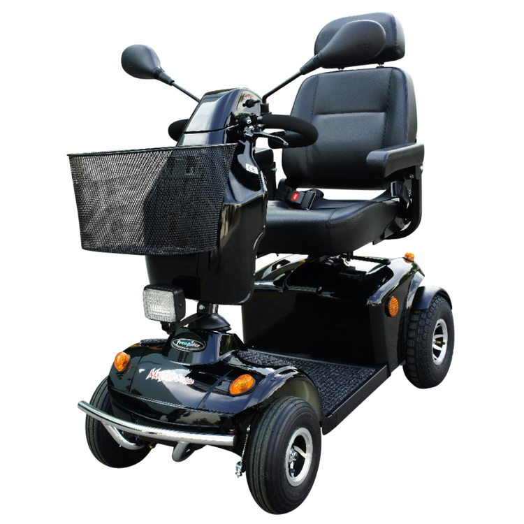 FreeRider Mayfair 8 Deluxe All Terrain Electric Mobility Scooter Black 8mph - Humber Mobility Centre