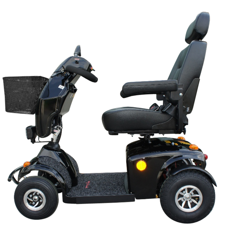 FreeRider Mayfair 8 Deluxe All Terrain Electric Mobility Scooter Black 8mph - Humber Mobility Centre