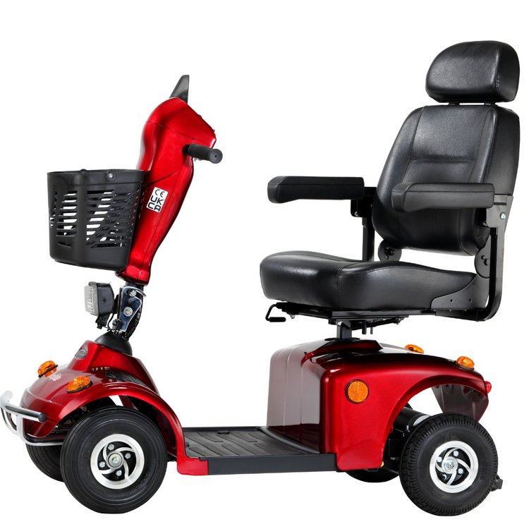 FreeRider Mayfair Electric Pavement Mobility Scooter Candy Red 4mph - Humber Mobility Centre