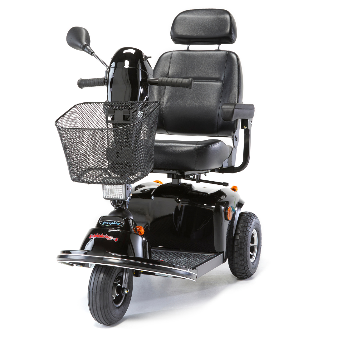 FreeRider Knightsbridge 3 wheel Electric Mobility scooter 6mph Black - Humber Mobility Centre