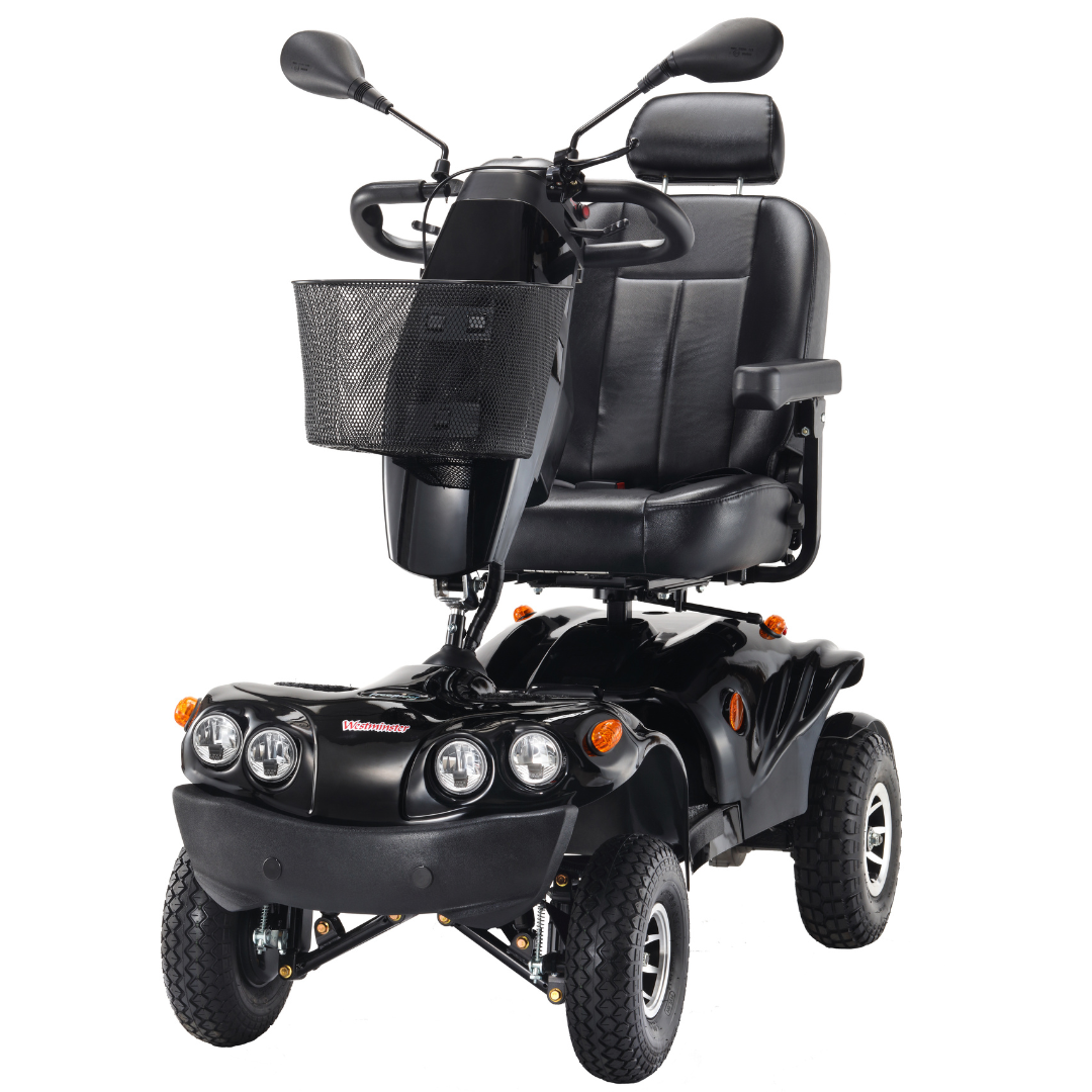 FreeRider Westminster Deluxe Electric Mobility Scooter Black 8mph