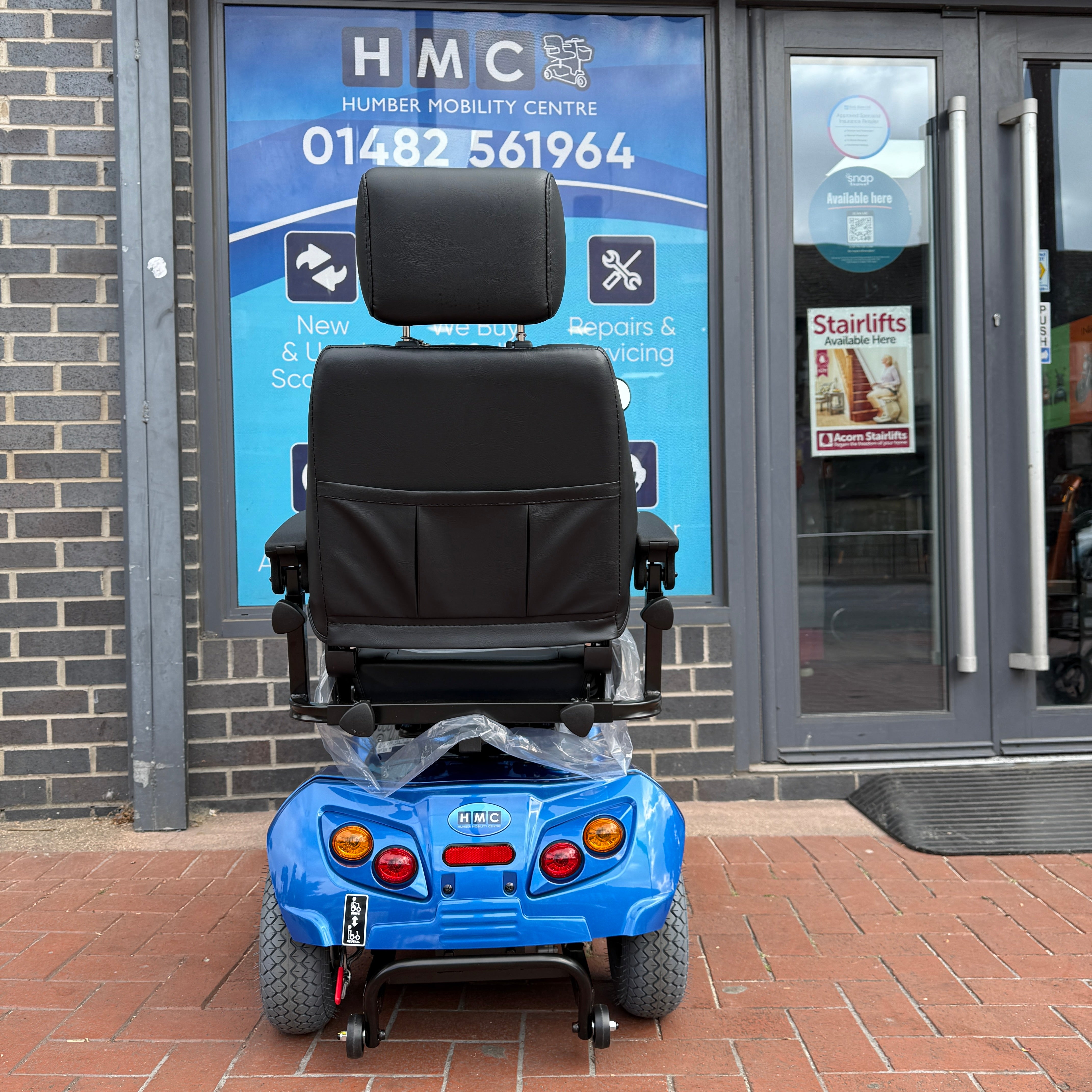 HMC 8 Series Midi 850M Blue Electric Mobility Scooter 8mph - Humber Mobility Centre