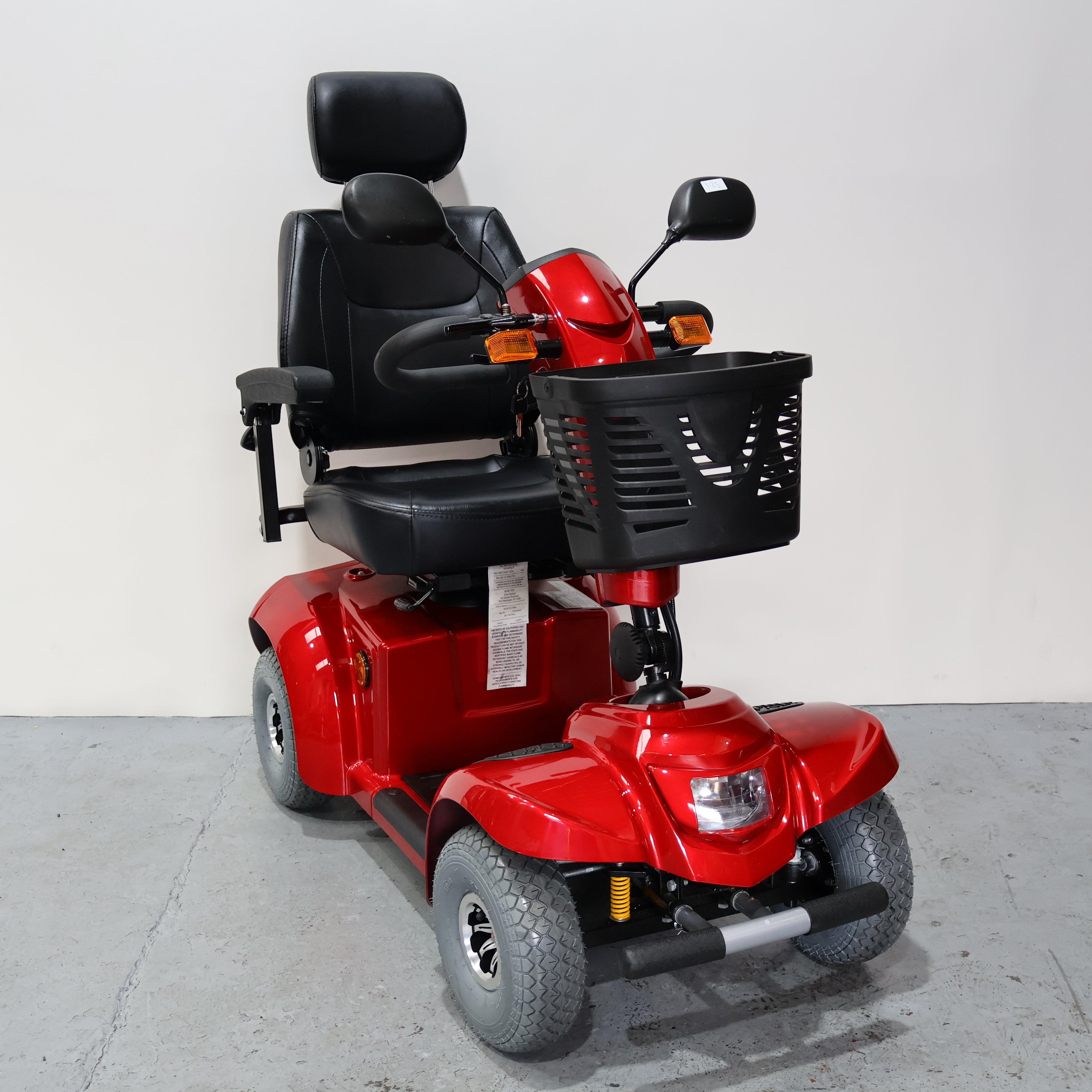 HMC 8 Series Mid Size 850M Red Electric Mobility Scooter 8mph