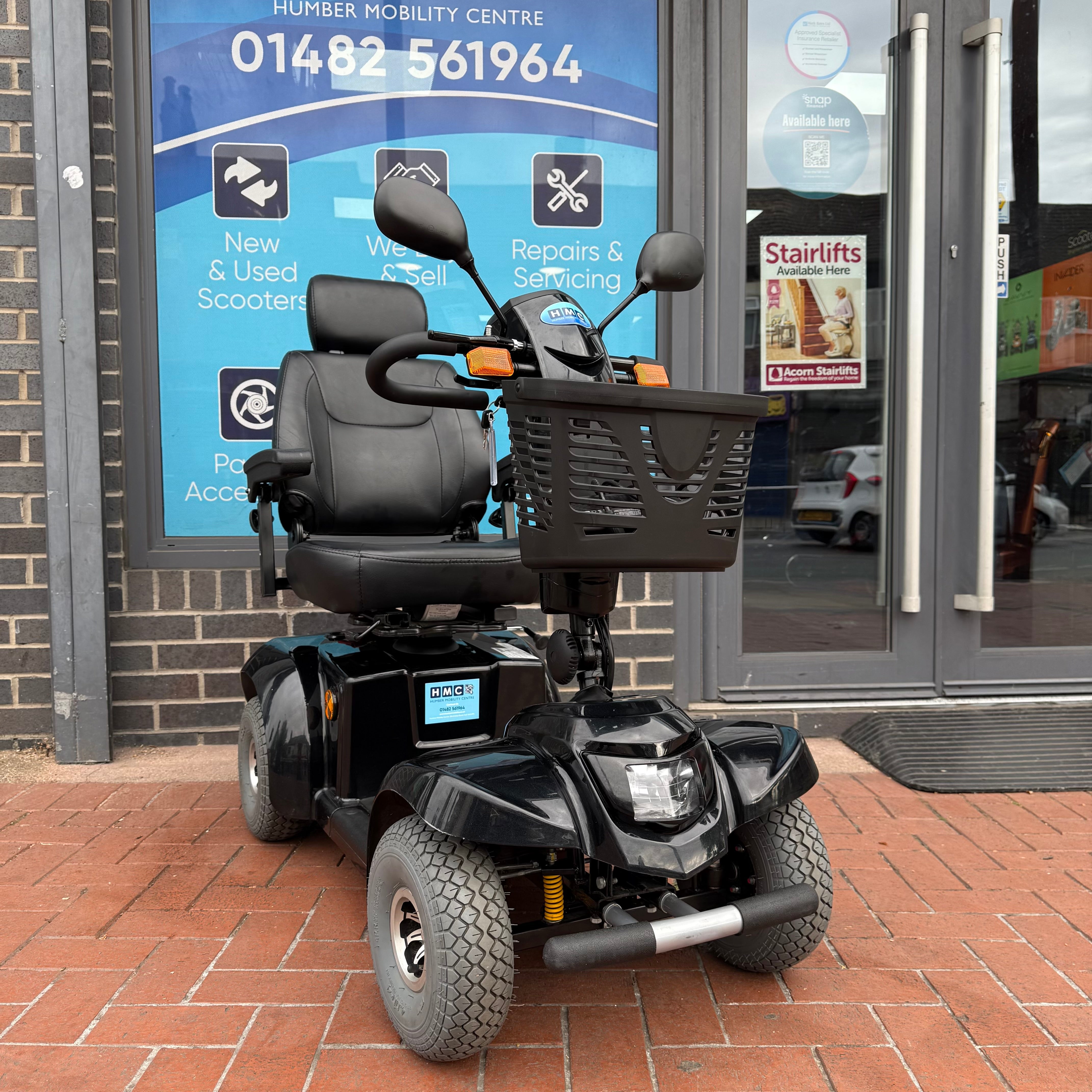 HMC 8 Series Midi 850M Mobility Scooter 8mph Black