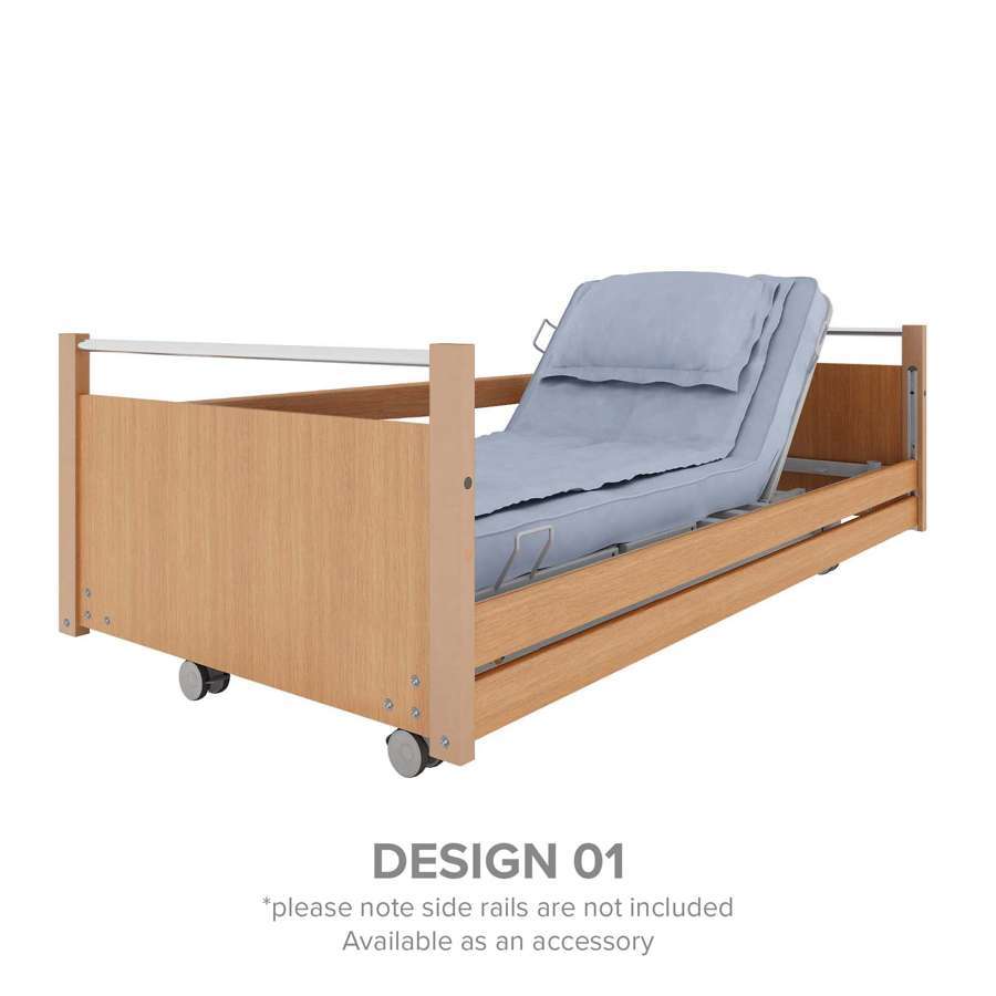 Hebden Wide Bed (Design 01 Head/Foot Boards with full length Side Rails, No Side Fascias)