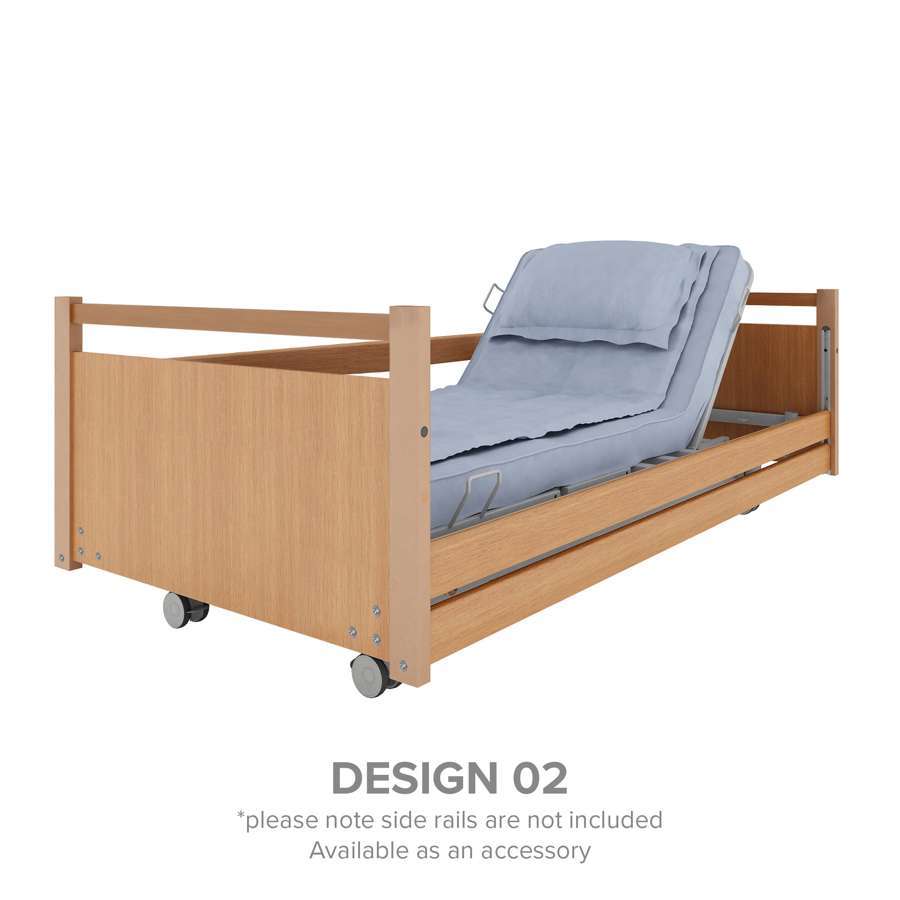 Hebden Wide Bed (Design 02 Head/Foot Boards with full length Side Rails, No Side Fascias)