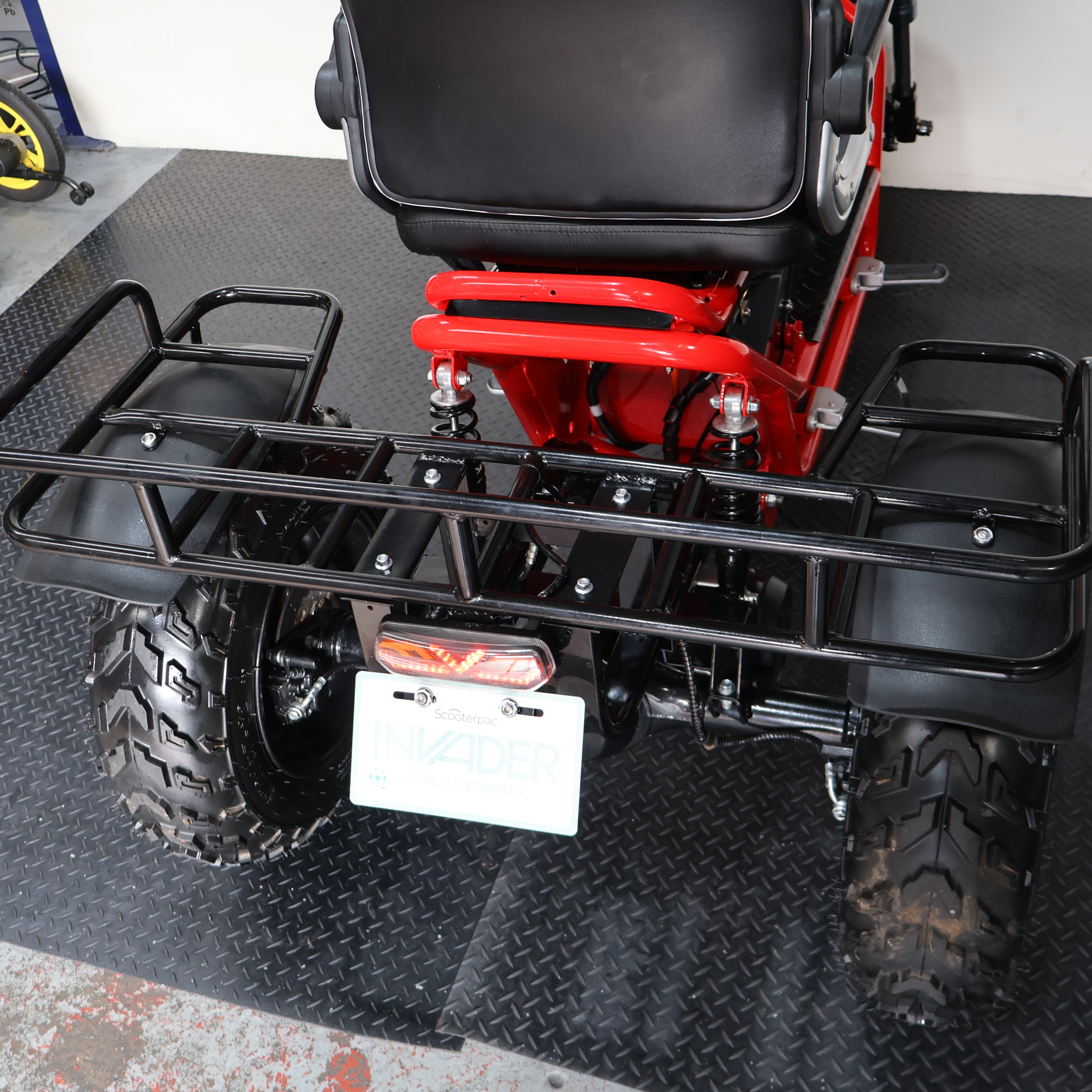 Scooterpac Invader Off Road Electric Mobility Scooter 8mph Red - Humber Mobility Centre