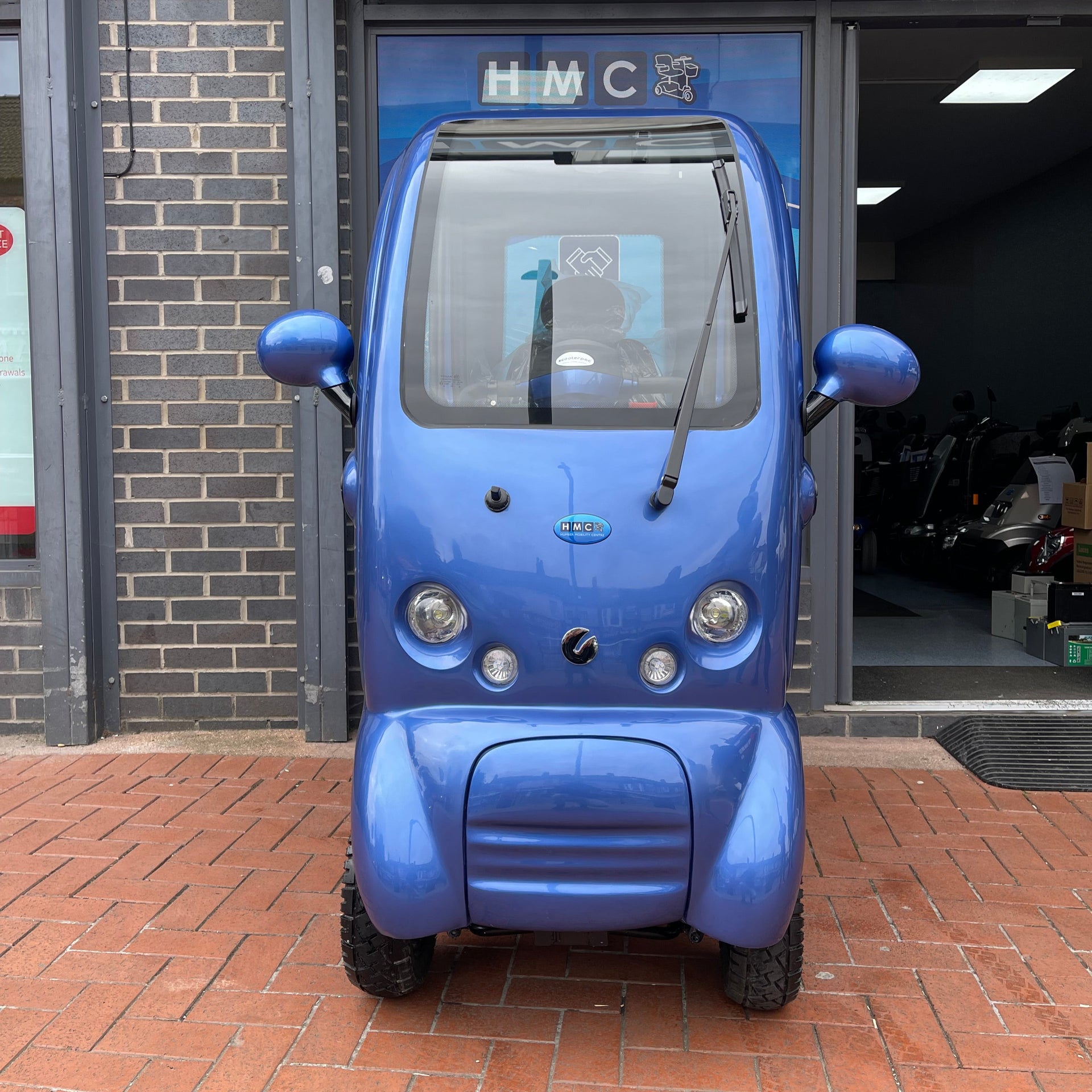 Scooterpac Cabin Car Mk2 Plus Azure Blue Mobility Scooter 8mph - Humber Mobility Centre