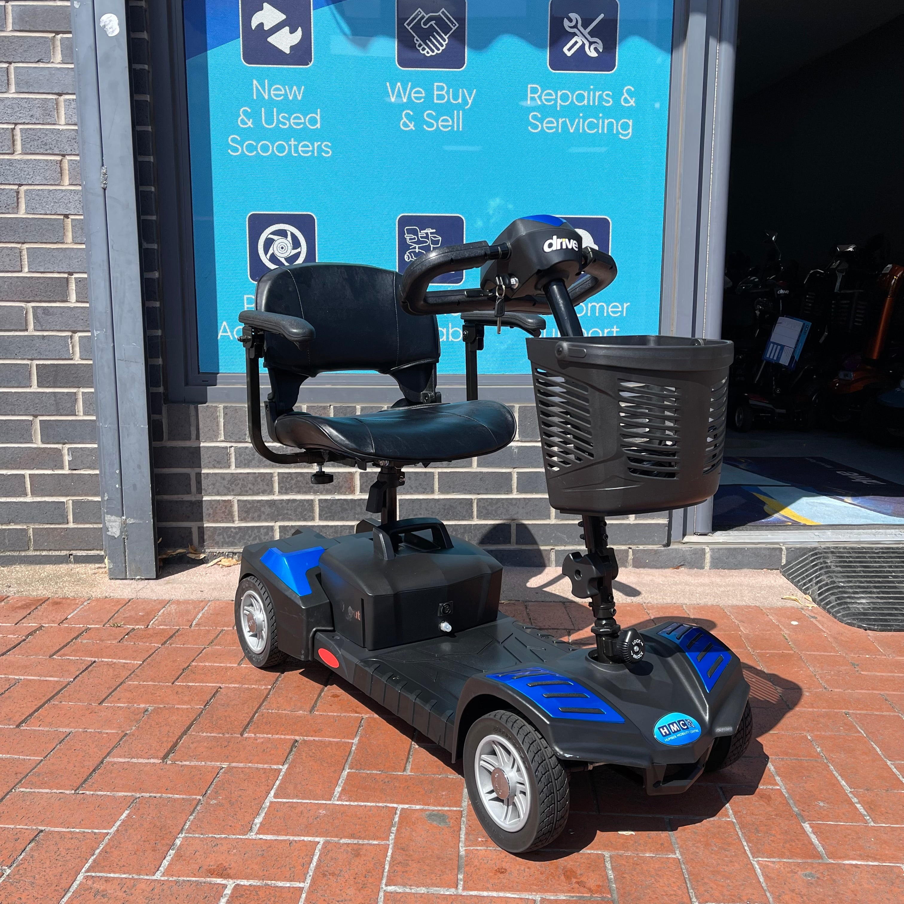 Drive Scout Boot Mobility Scooter 4mph Blue