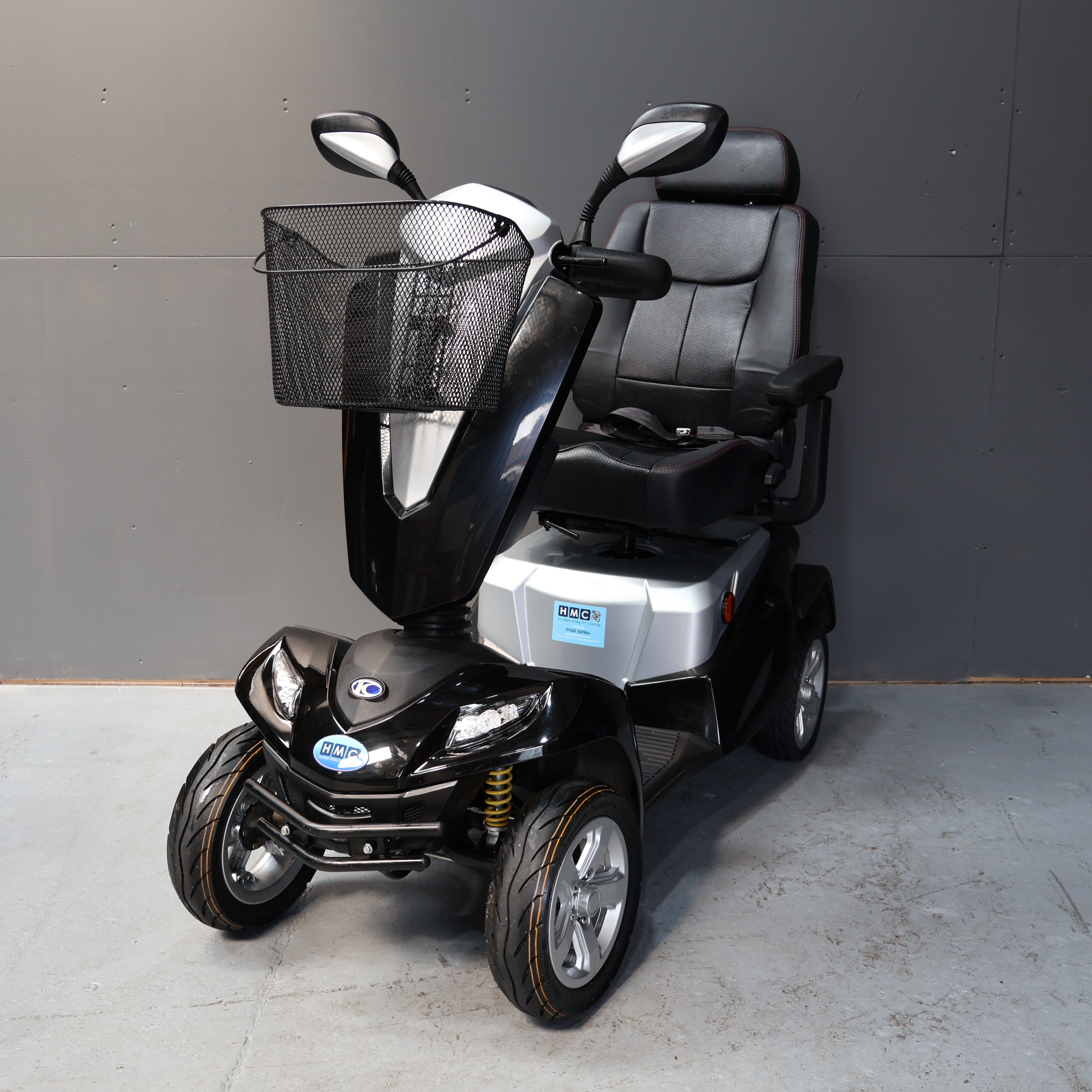 Kymco Maxer Electric Mobility Scooter All Terrain Black 8mph