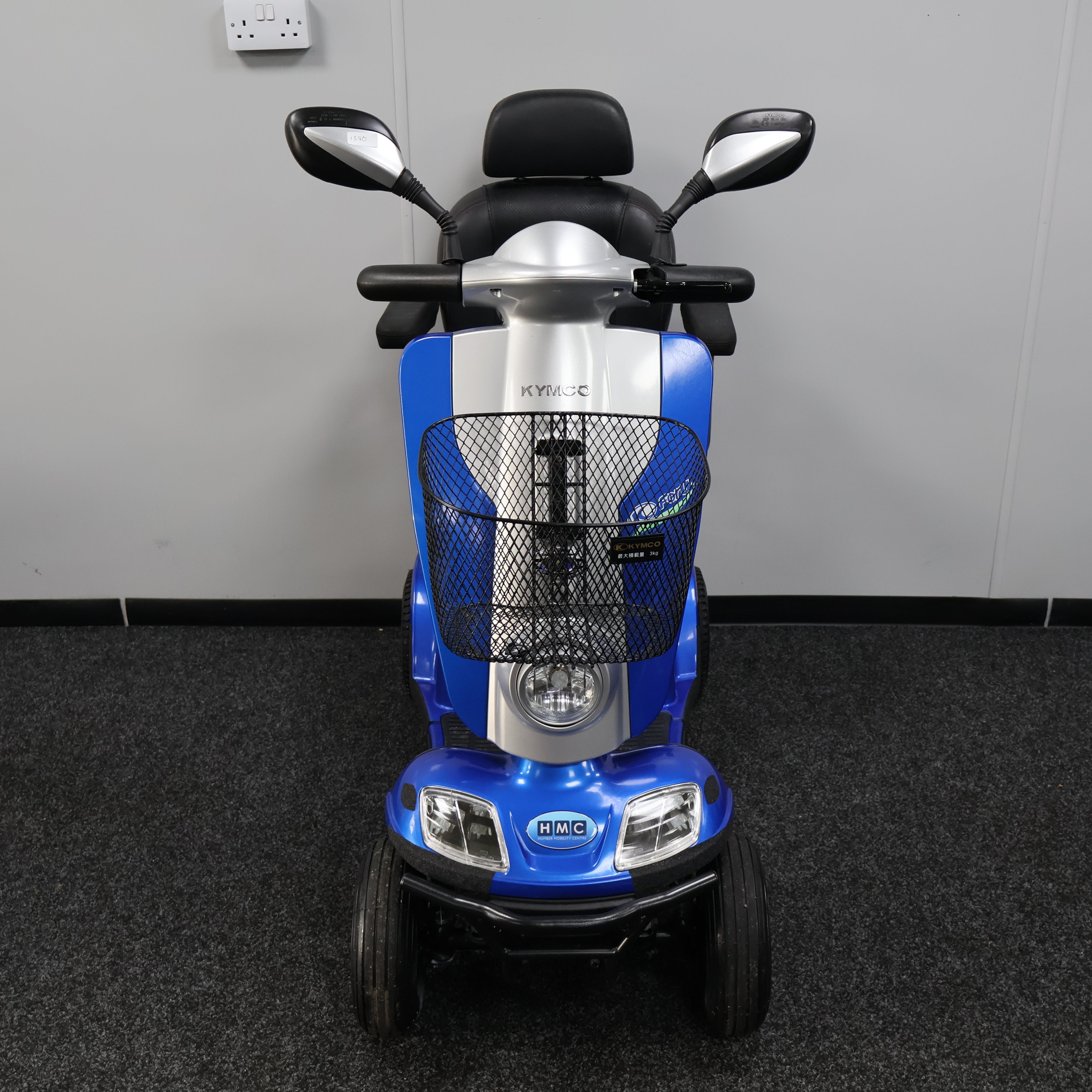 Kymco Midi XLS Electric Mobility Scooter Mid Size Blue 8mph - Humber Mobility Centre