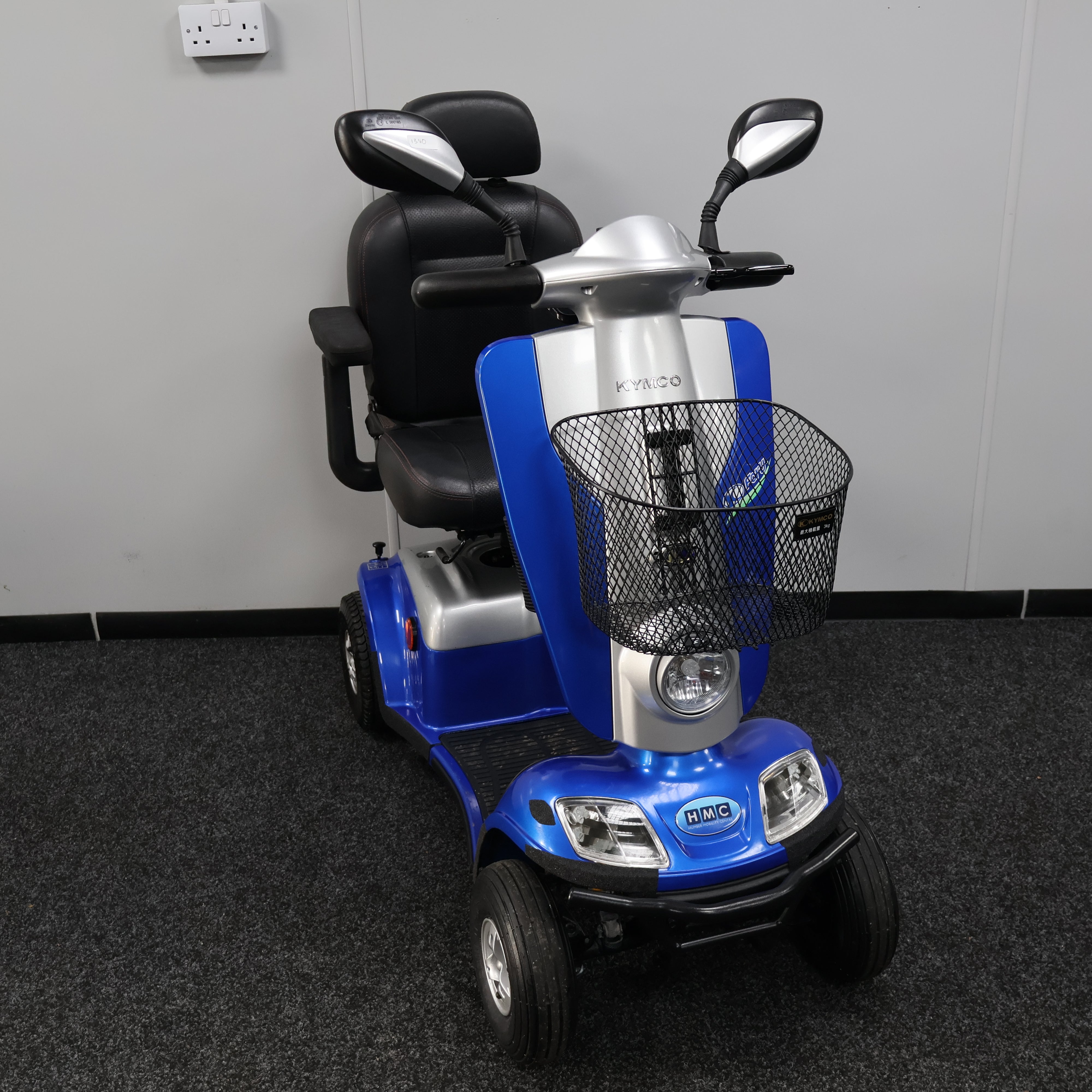 Kymco Midi XLS Electric Mobility Scooter Mid Size Blue 8mph - Humber Mobility Centre