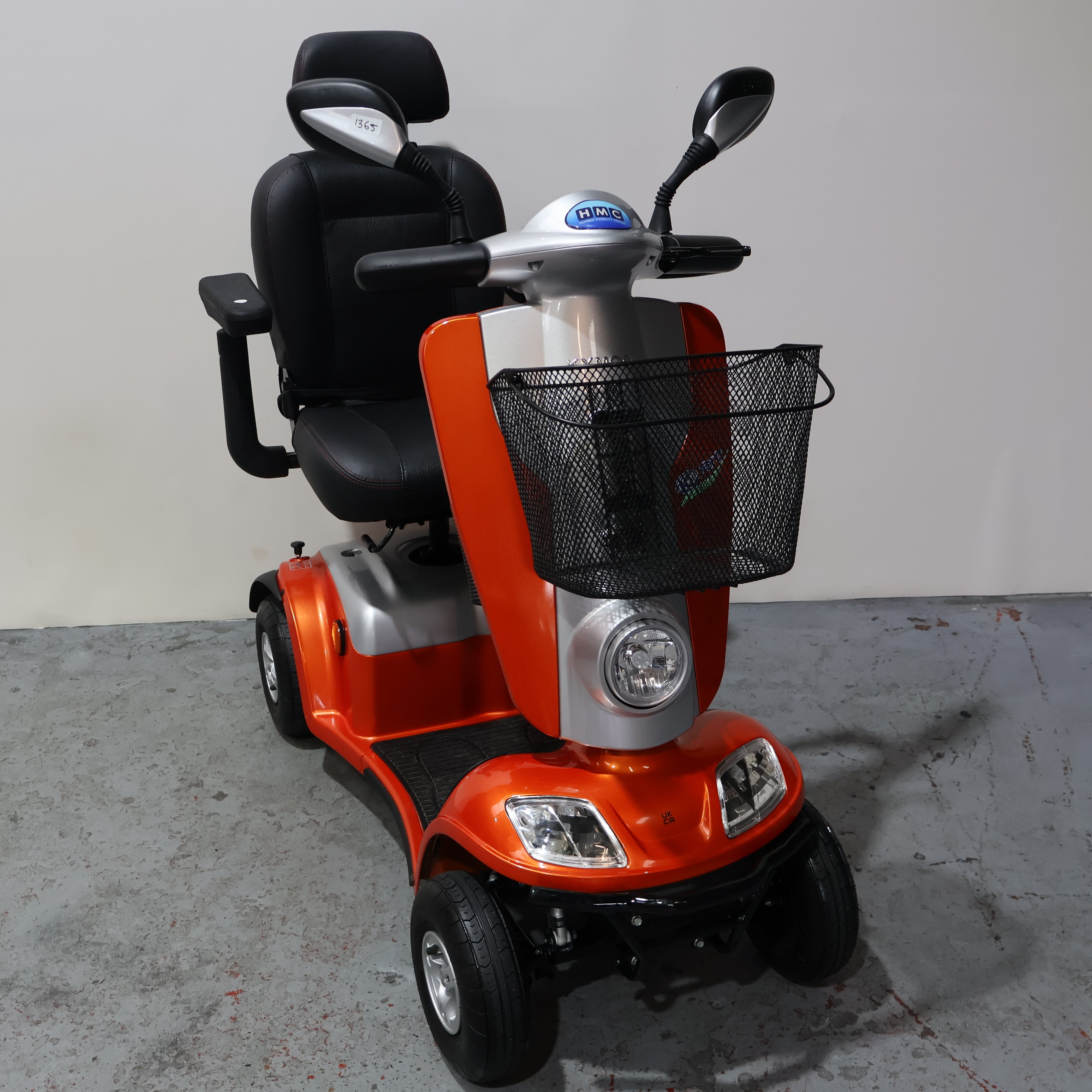 Kymco Midi XLS Orange Electric Mobility Scooter 8mph - Humber Mobility Centre