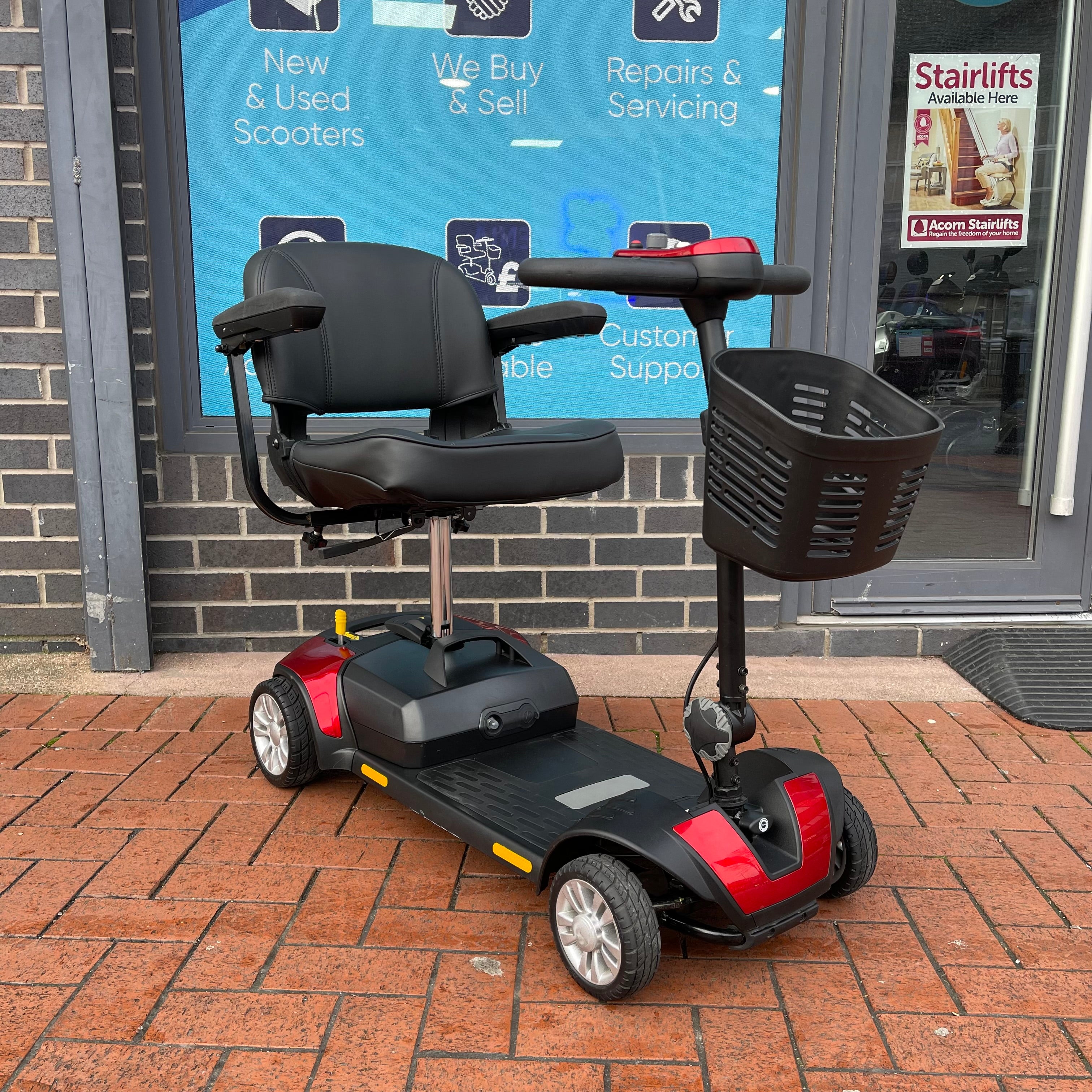 Livewell Jaunt Boot Mobility Scooter 4mph Red Ex Demo