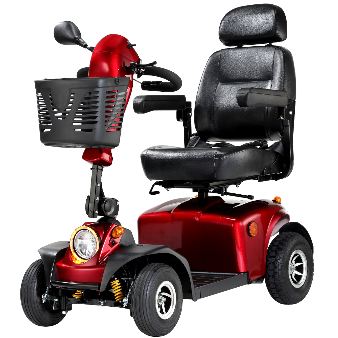 FreeRider Mayfair 8 Evolution All Terrain Electric Mobility Scooter Candy Red 8mph