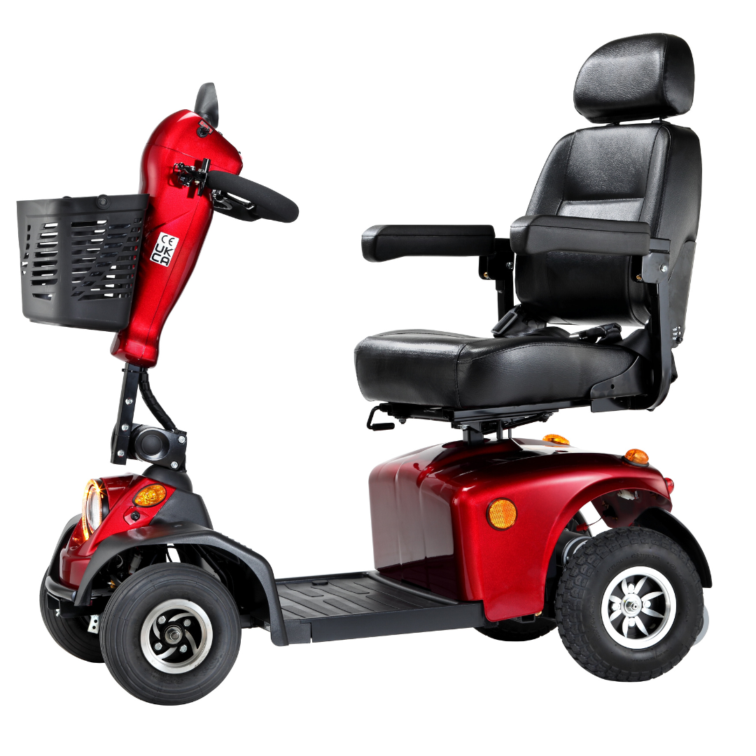 FreeRider Mayfair 8 Evolution All Terrain Electric Mobility Scooter Candy Red 8mph - Humber Mobility Centre
